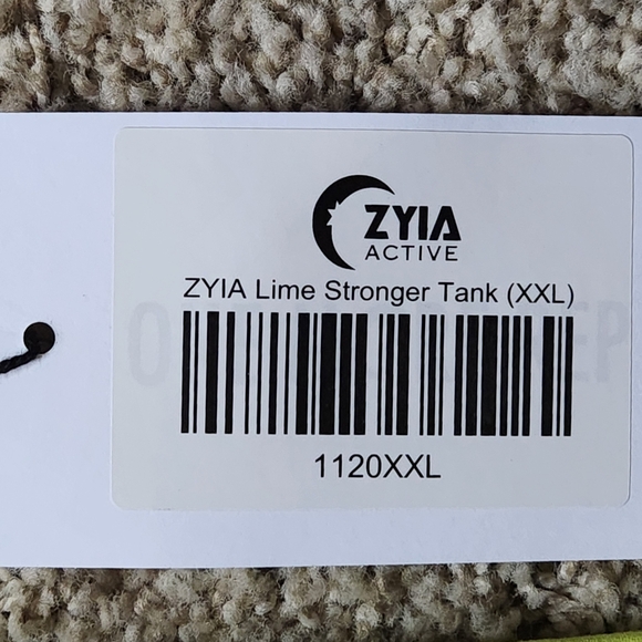 NWT Zyia Stronger tank Size XXL Color lime - Picture 4 of 10